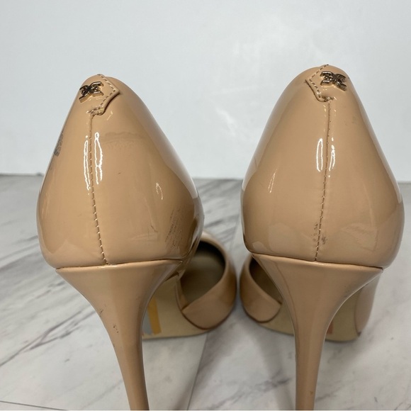 Sam Edelman Delores Tan Patent Pointy Toe Heel Pump 8M - Picture 4 of 16